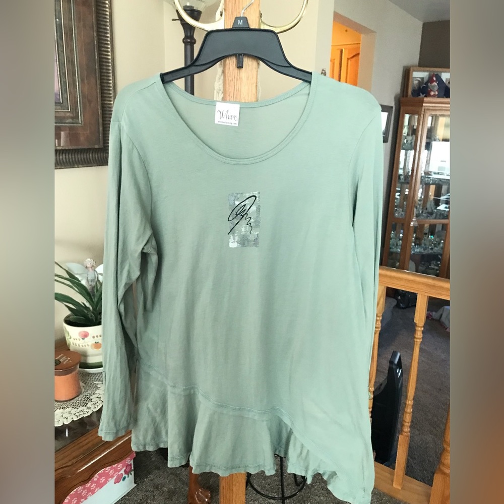 Whims, long sleeve tunic, large